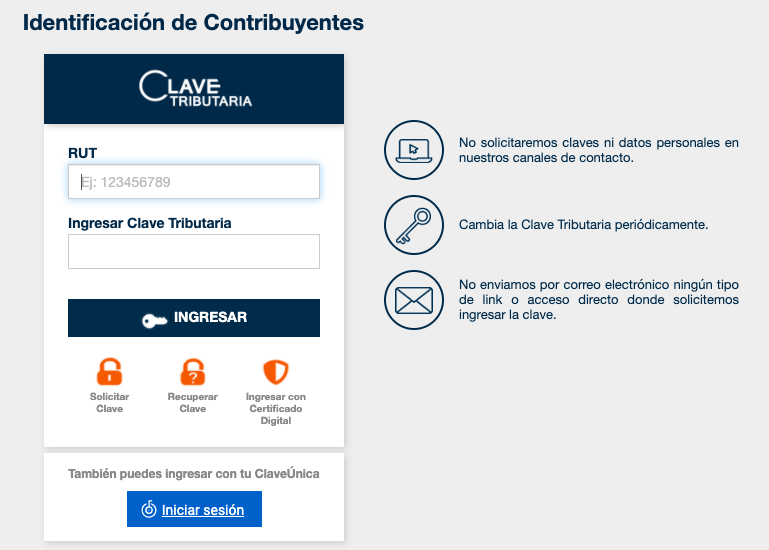 Ingresar al portal MIPYME del SII utilizando Clave Tribut...